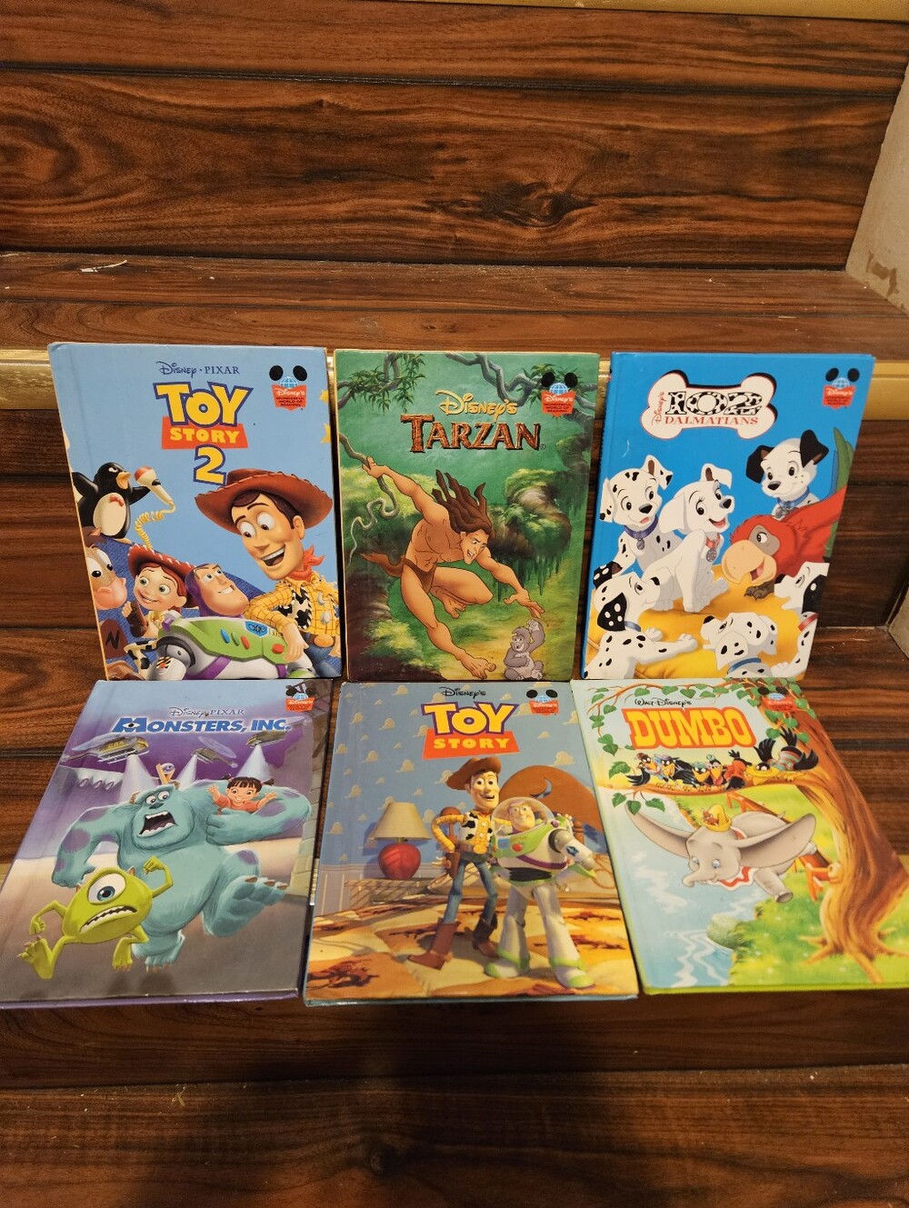Disney Wonderful World of Reading Book Lot Toy Story Monsters Inc Dumbo Hardcove